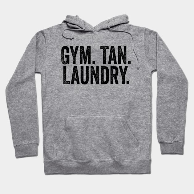 Gym Tan Laundry Black Hoodie by GuuuExperience